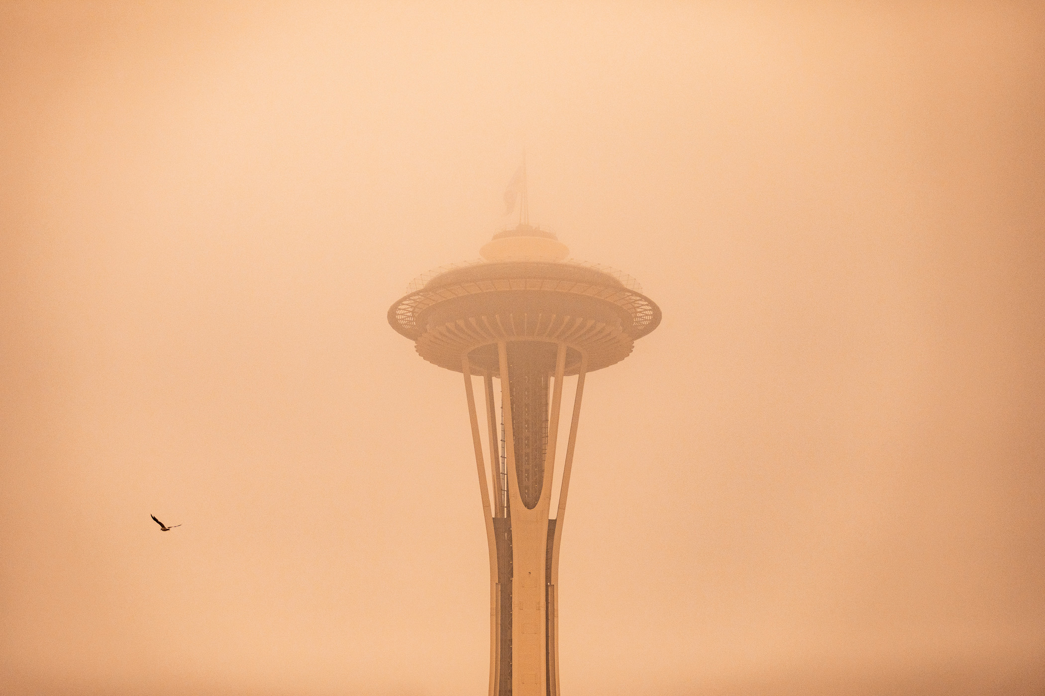 Wildfire smoke in Seattle photojournalist Mike Kane editorial photographer