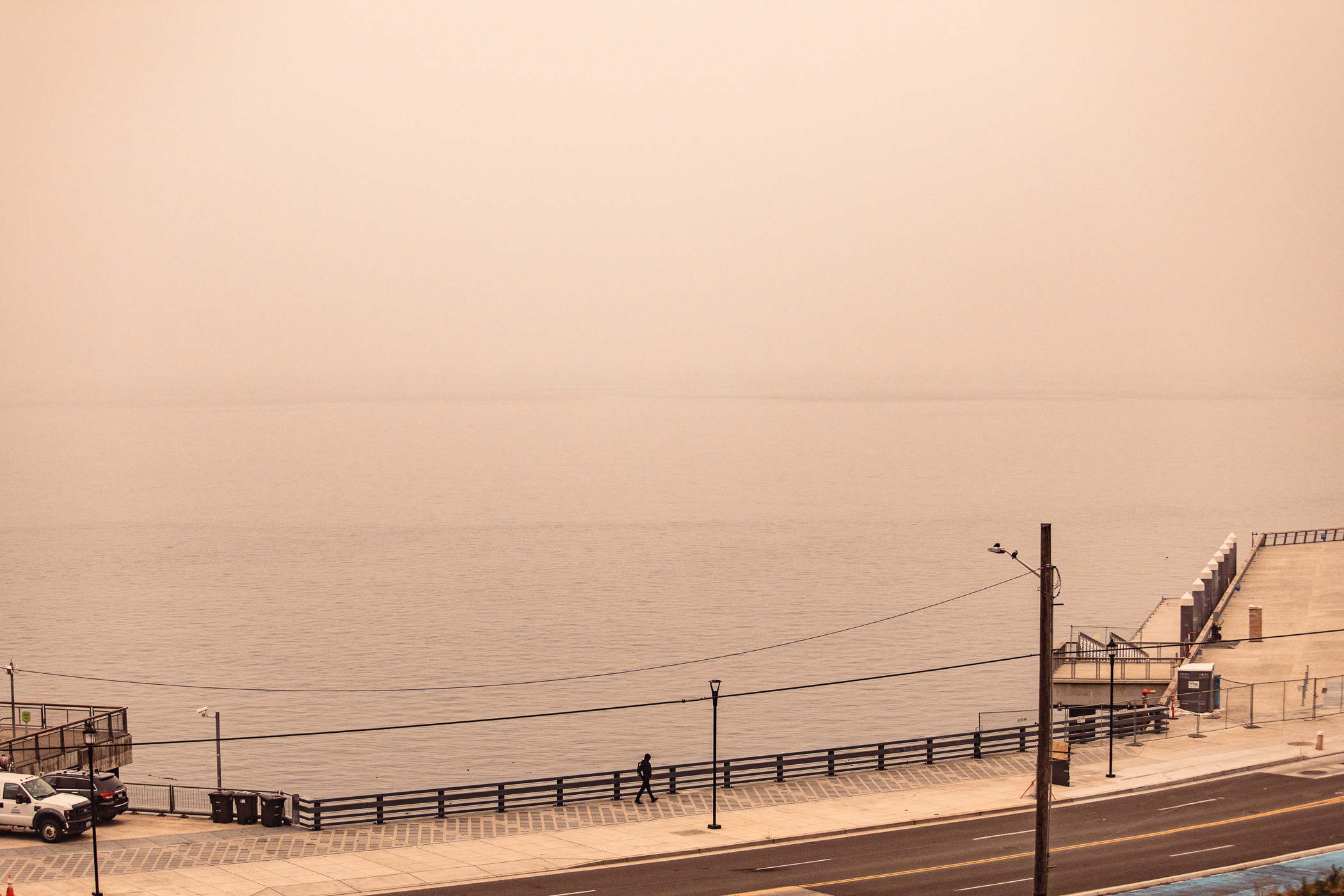 Wildfire smoke in Seattle photojournalist Mike Kane editorial photographer