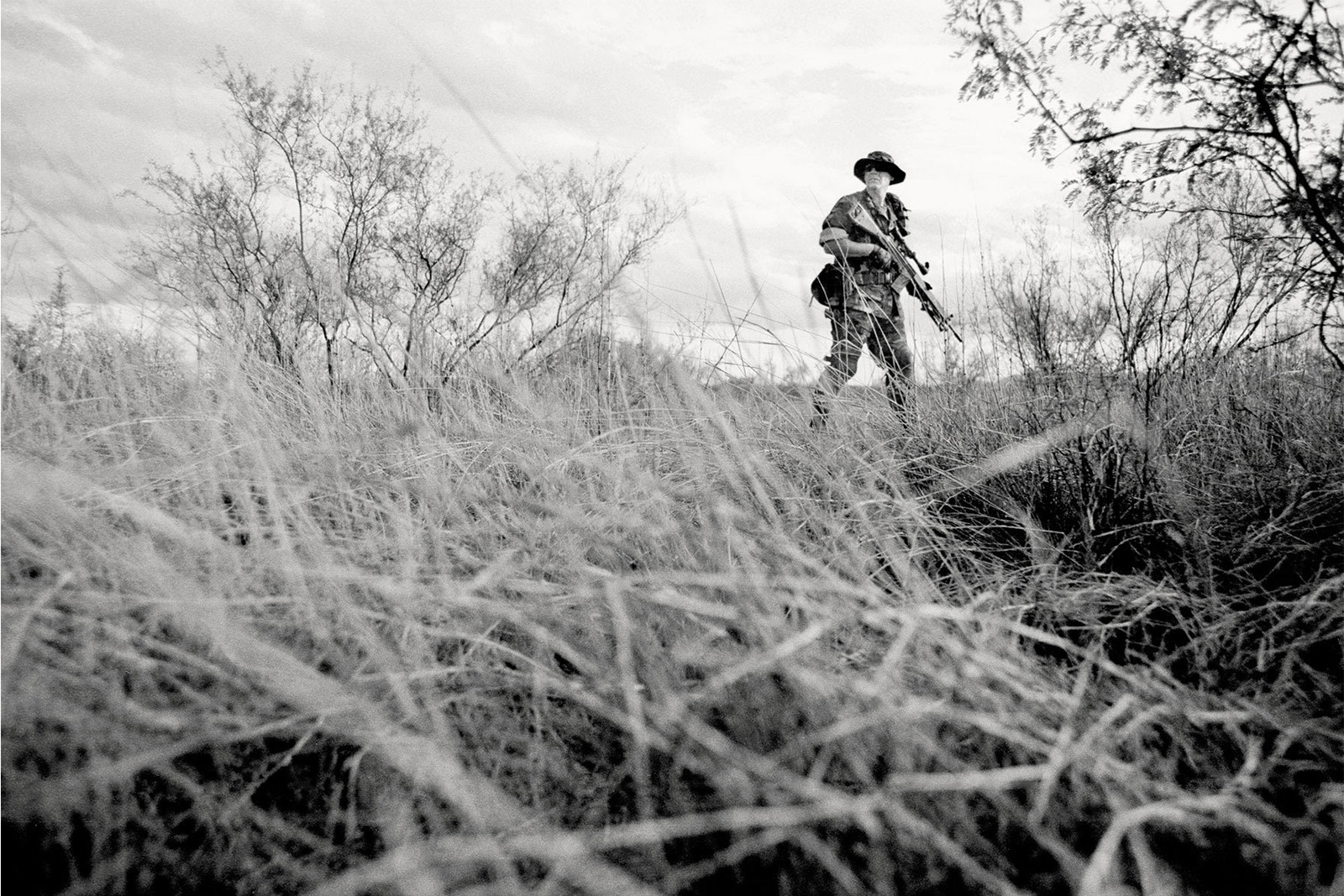 Right-wing vigilantes on US/Mexico border, by Seattle photojournalist Mike Kane editorial photographer