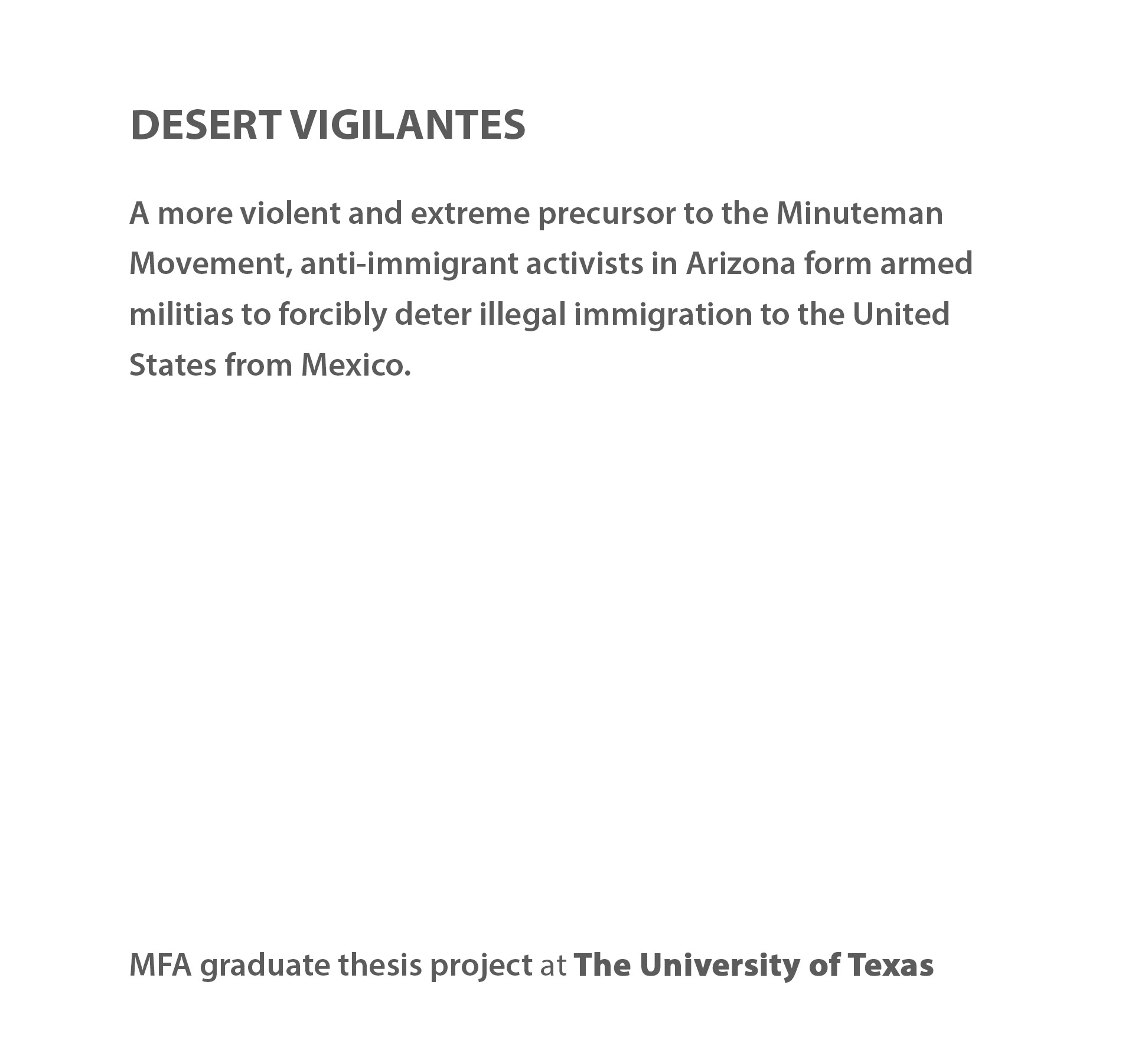 Right-wing vigilantes on US/Mexico border, by Seattle photojournalist Mike Kane editorial photographer